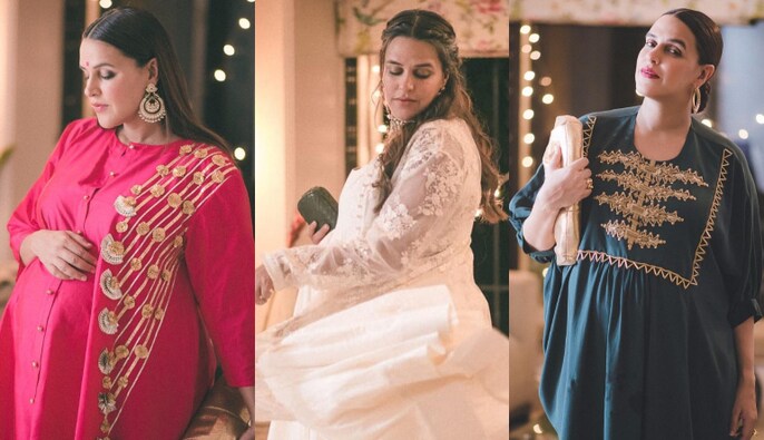 Pregnancy dress sales for indian wedding