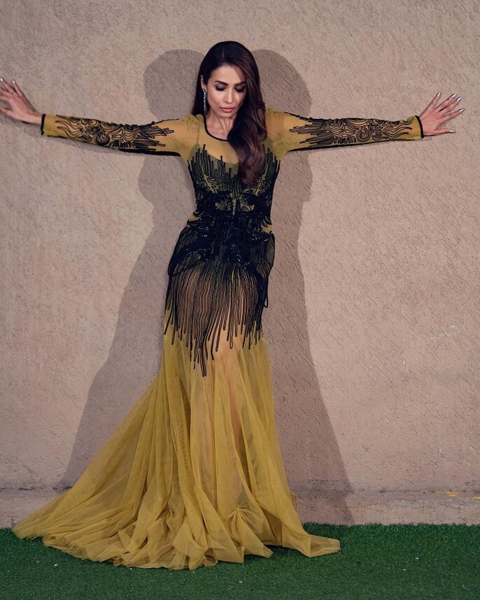 malaika arora sheer dress Woman Up S3 EXCLUSIVE: Malaika Arora REACTS to being trolled for her sheer black gown: People are hypocritical