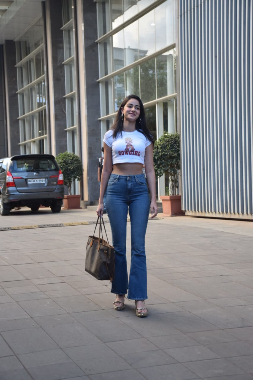 Ananya Panday rocks the 70s vibe in crop top and bell bottoms on