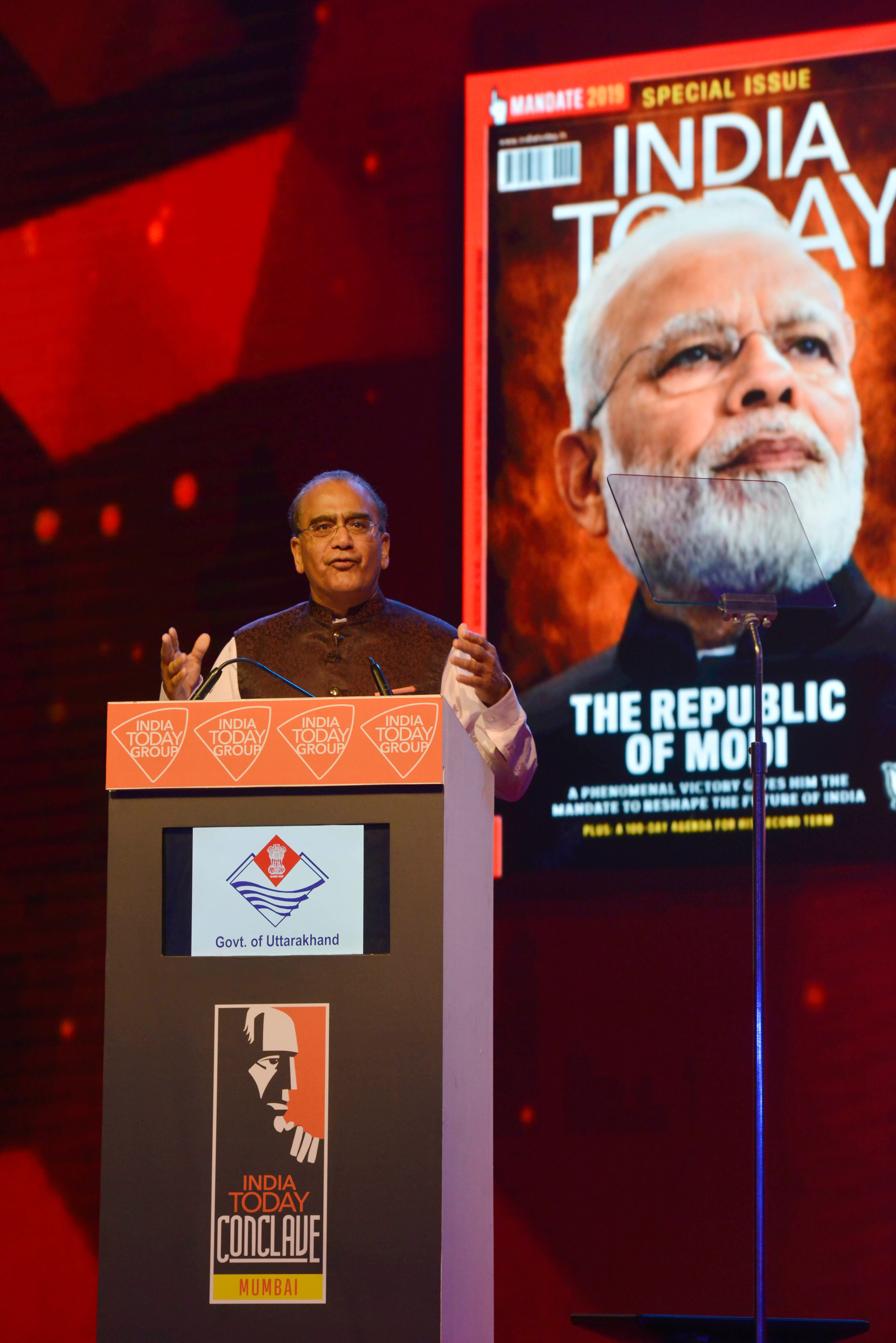 India Today Editor-in-Chief Aroon Purie addresses Conclave 2019 in Mumbai | Photos