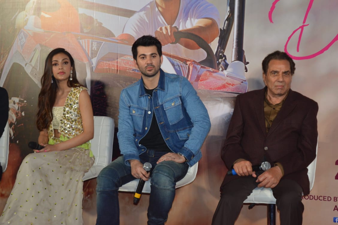 Sahher, Karan and Dharmendra 