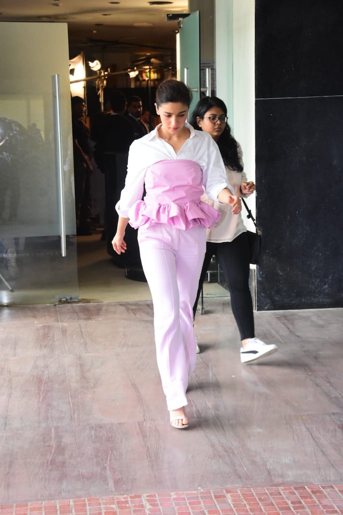 Pink pant white shirt sales