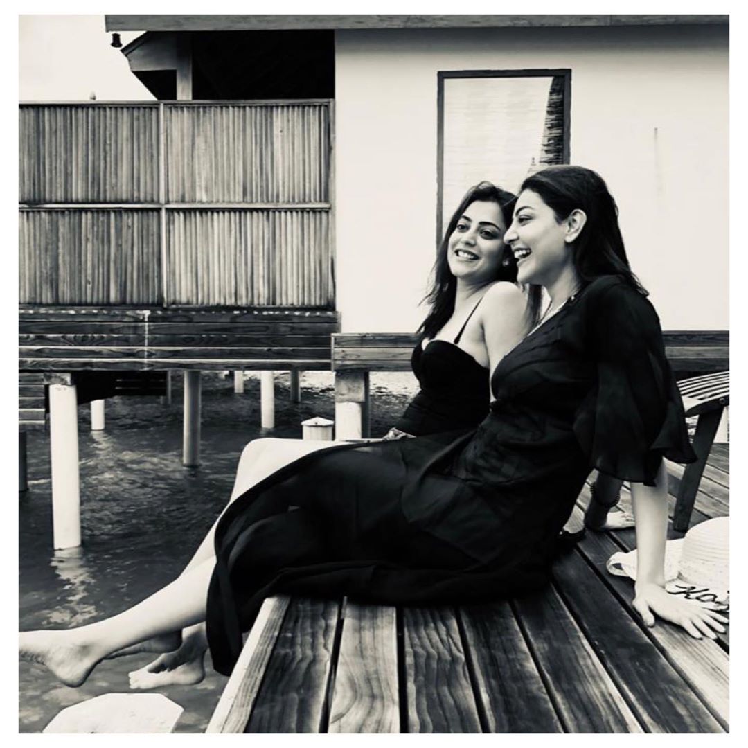 Kajal Aggarwal with sister Nisha