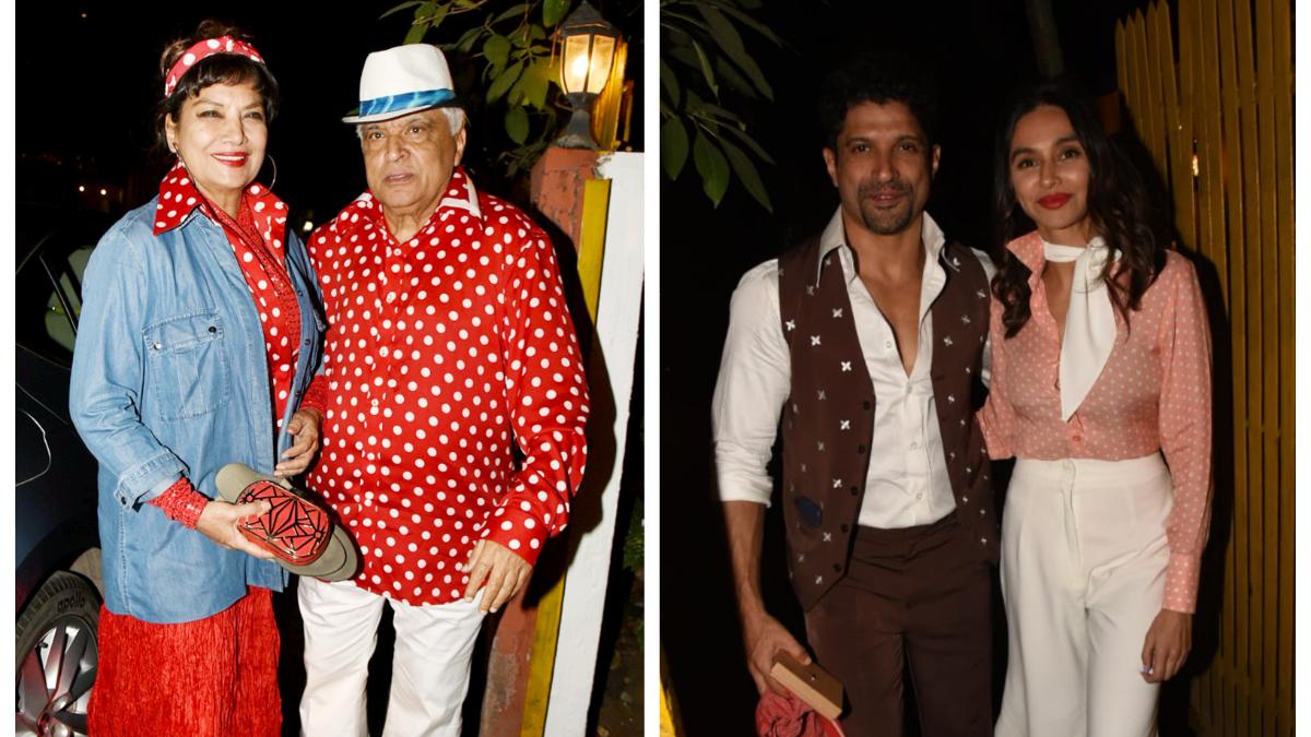 Javed Akhtar celebrates 75th birthday with retro theme party. See all