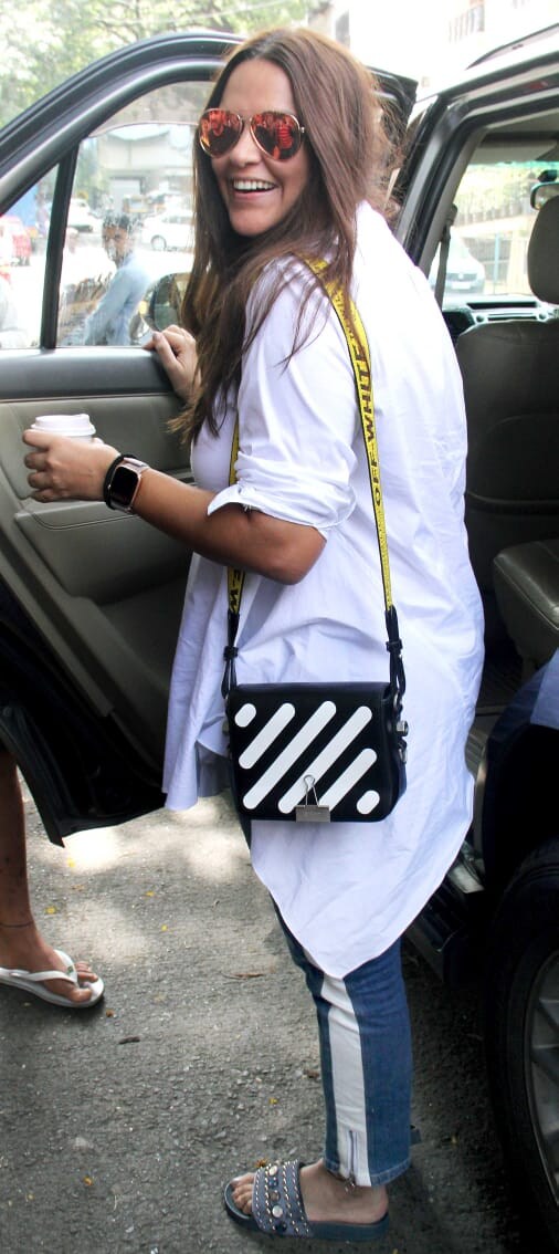 Off white brand sling top bag