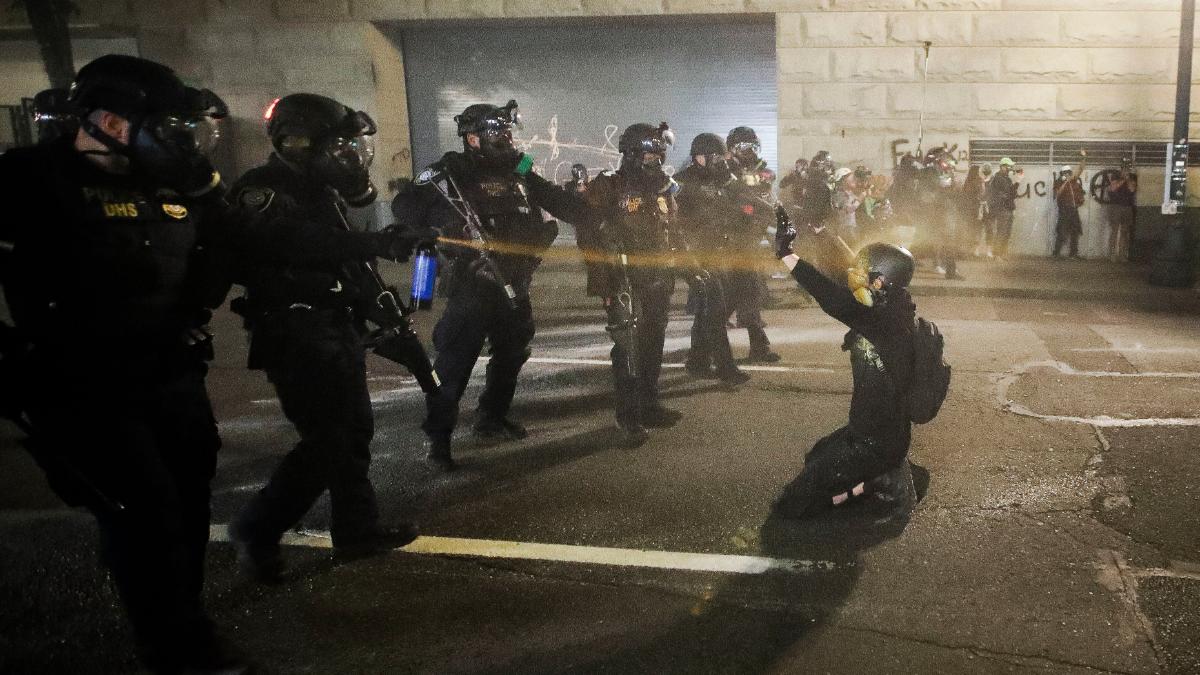 Cops use pepper spray to curb Black Lives Matter protests in Portland