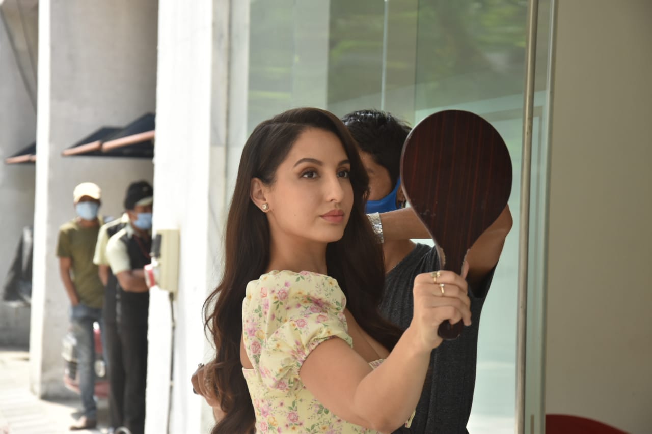 Nora Fatehi's classy ensemble with belted shirt dress and the iconic Lady  Dior bag is PERFECT for night outs