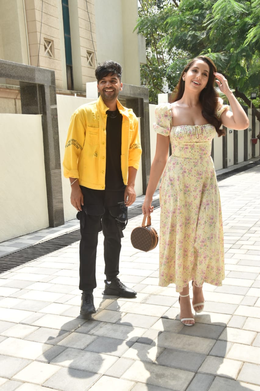 Nora Fatehi Travels Stylishly Well In A Mint Green Dress And A Rs 5.5 Lakh  Handbag