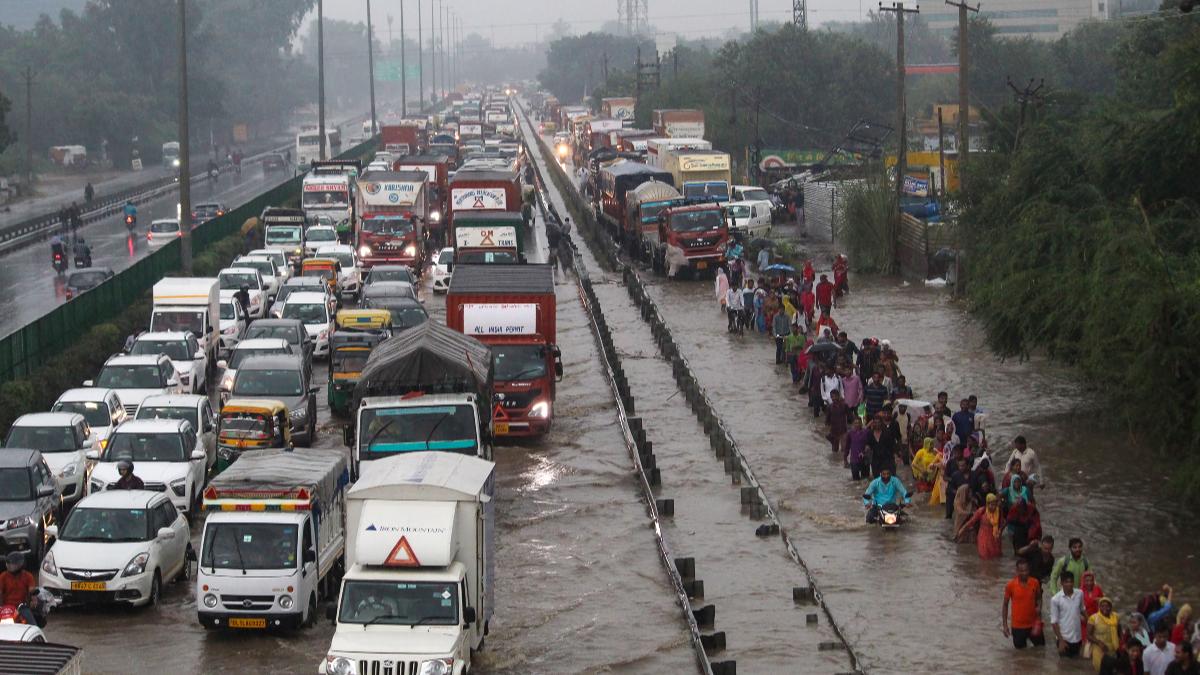 Traffic snarls, waterlogged roads, life thrown out of gear as rain