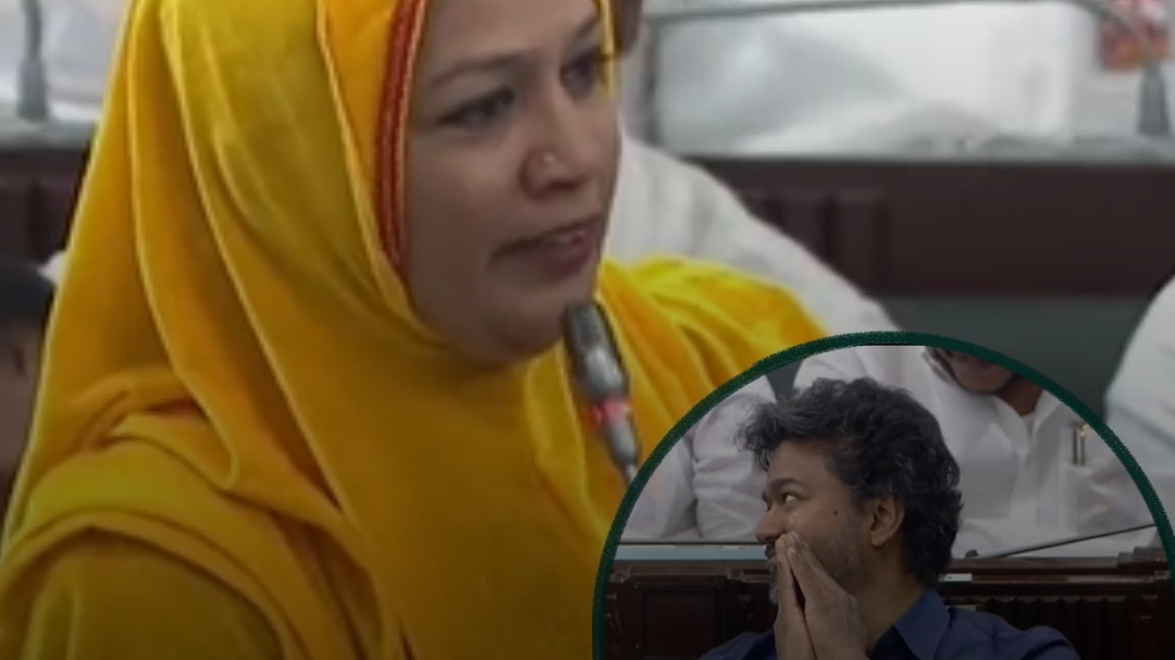 टीवीके विधायक ताहिरा ने कहा कि उनके पार्टी के रंग के कपड़े 'वफादारी की पहचान' हैं