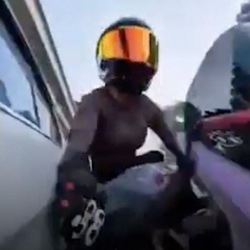 biker girl