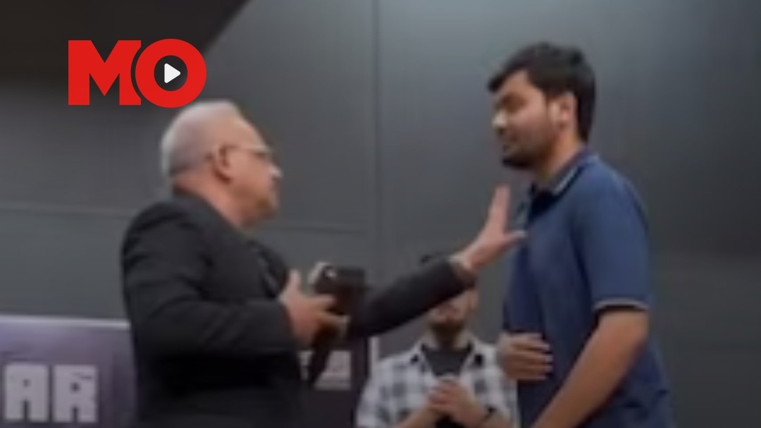 Professor grabs student by collar over 'panvel nikalna hai' remark