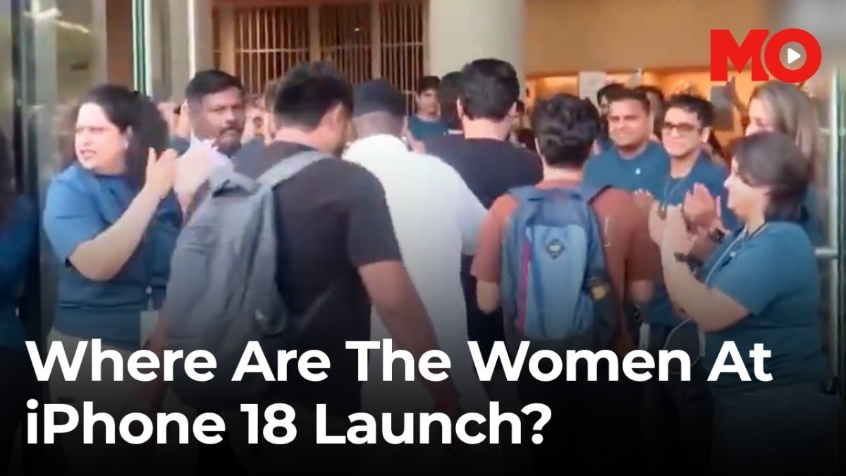 Why were there almost no women in the iPhone 18 launch queue?