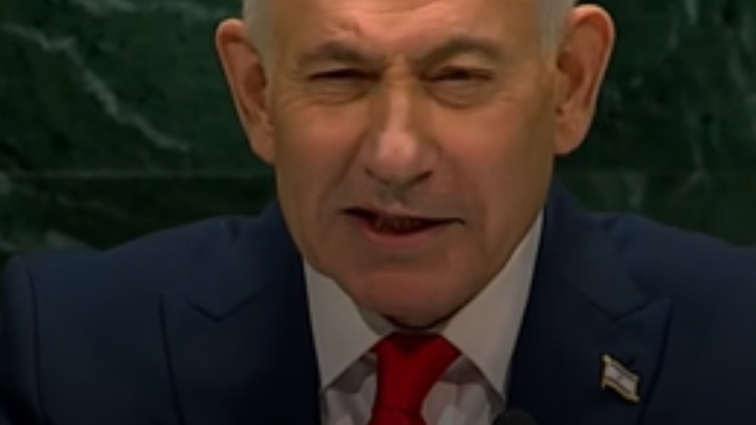 50 seconds of Netanyahu being unfiltered at the UNGA
