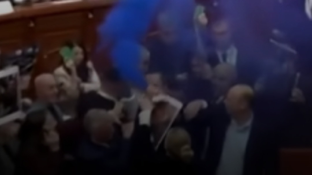 Albania MPs set off flares while demanding PM's resignation
