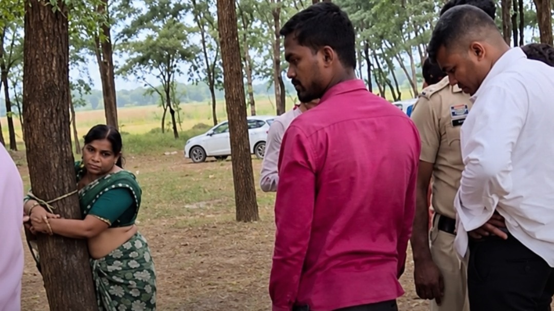 Villagers echo Chipko movement, hug trees to stop them from being cut down for film city