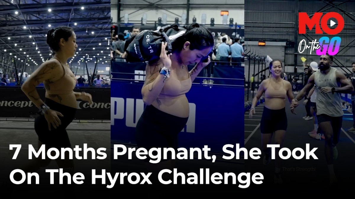 7 months pregnant, she took on the Hyrox challenge