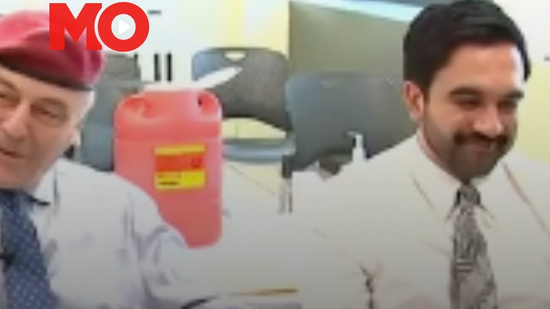 'I've got you!' Mamdani holds ex-rival Sliwa's hand for flu shot