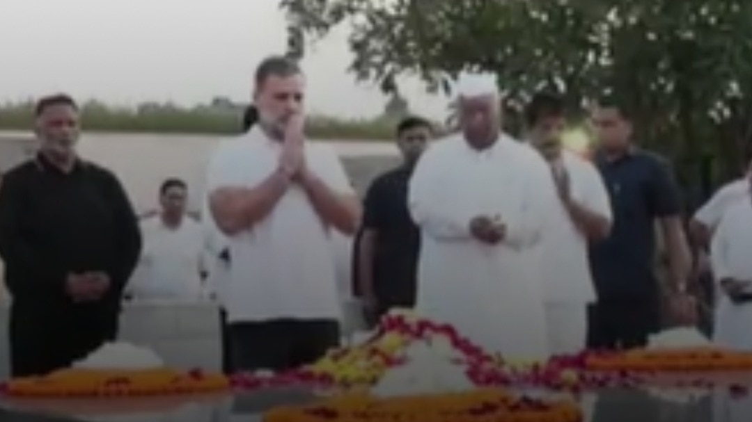INDIA bloc leaders pay tribute to Mahatma Gandhi