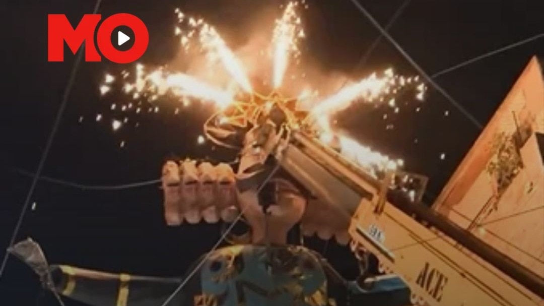 Ravan effigy almost goes up in flames