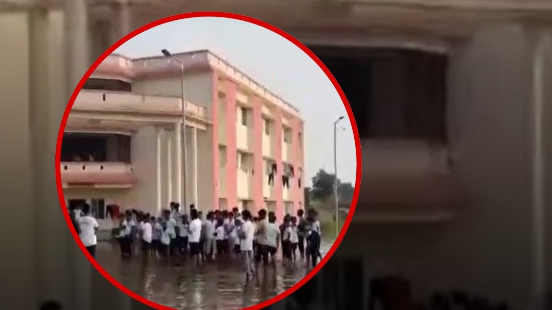 Despite repeated complaints, waterlogging persists at up's Atal residential school