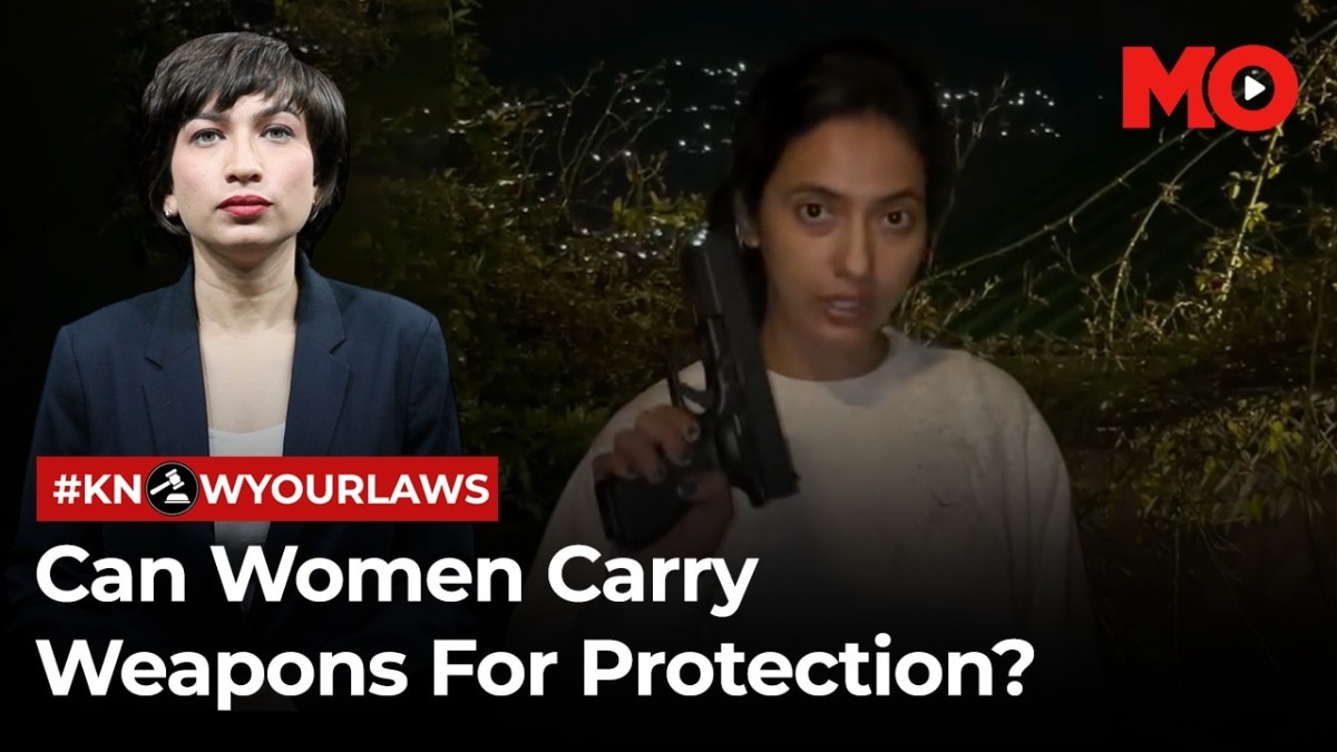 Can women legally use weapons for self-defence?