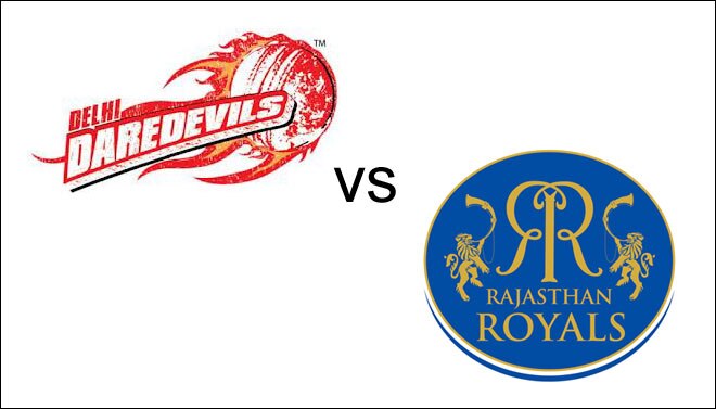 From left: Delhi Daredevils and Rajasthan Royals logo