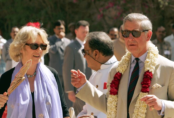 Prince Charles (right) with Camilla Parker-Bowels