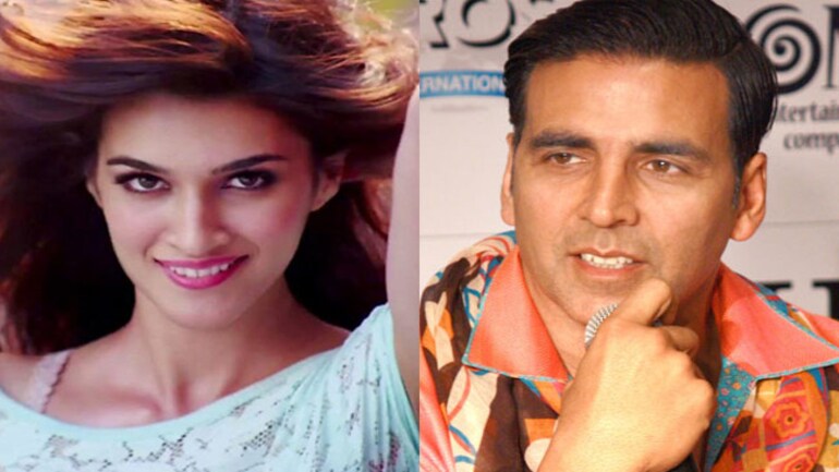 It's 20-something Kriti for 40-plus Akshay Kumar in Singh Is Bling