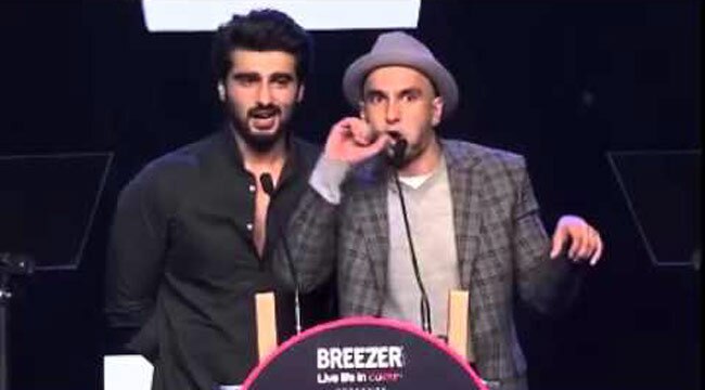 Ranveer Singh (right) and Arjun Kapoor