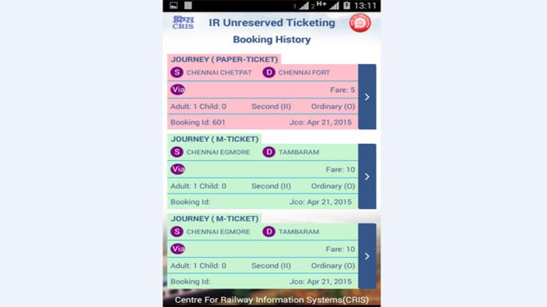 Indian Railways Launches App For General Tickets Technology News