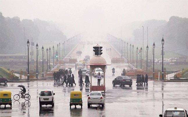 Image result for winter rain in delhi