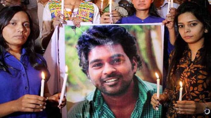 Rohith Vemula's suicide: Protest as Hyderabad Central University V-C ...