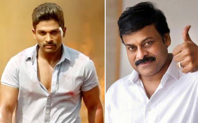 sarrainodu chiranjeevi awestruck by allu arjun s performance