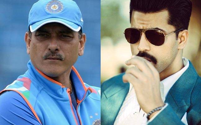 Ravi Shastri (L) and Gautam Gulati, who played Ravi in Azhar