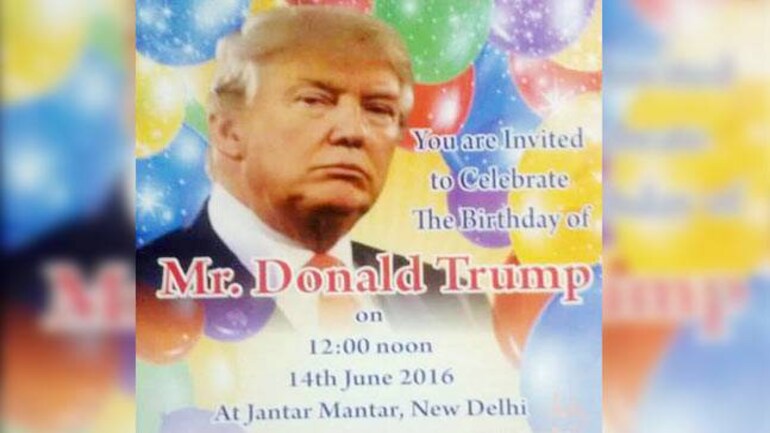 Donald Trump S Birthday Party At Delhi S Jantar Mantar Rsvp Hindu Sena India News Donald Trump S Birthday Party At Delhi S Jantar Mantar Rsvp Hindu Sena India News