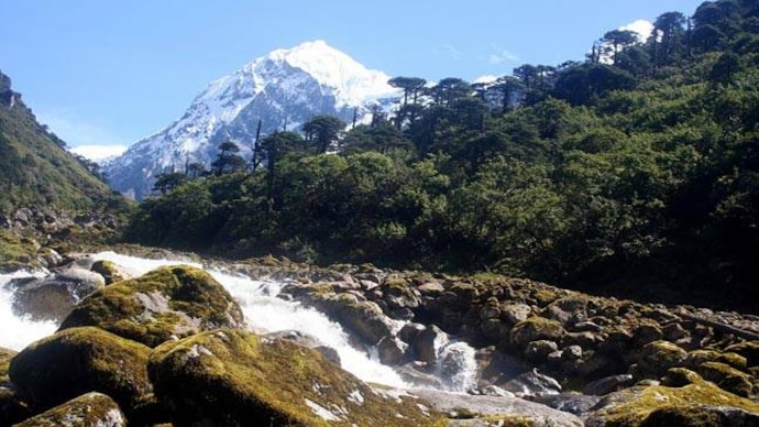 Prek Chu Valley with Mt Pandim in the background at the Khangchendzonga National Park in Sikkim. Picture courtesy: www.knpsikkim.in