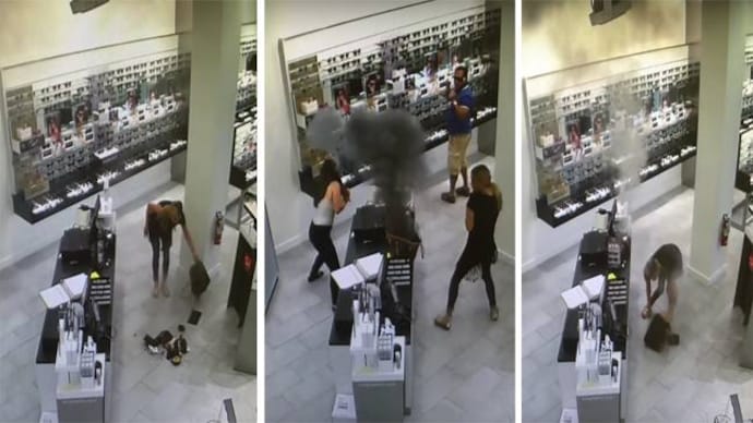 A vaping hole: Woman's vape explodes in her Louis Vuitton bag and internet mourns - India Today A vaping hole: Woman's vape explodes in her Louis Vuitton bag and internet mourns - India Today
