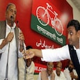 CM Akhilesh Yadav and SP supremo Mulayam Singh have openly disagreed on most occasions. Photo: Reuters. CM Akhilesh Yadav and SP supremo Mulayam Singh have openly disagreed on most occasions. Photo: Reuters.