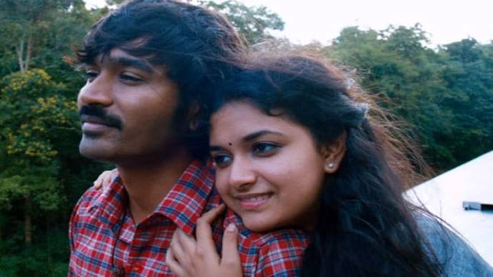 Dhanush and Keerthy Suresh in Thodari