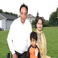 Aryan with his parents Aryan with his parents