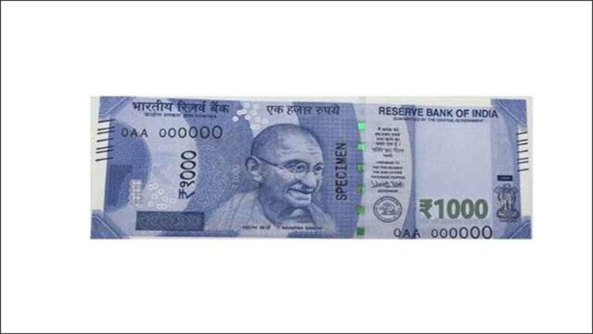 Government Planning To Re Introduce Rs 1 000 Note Is This The New Look India News