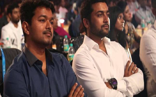 Ilayathalapathy Vijay thanks Suriya for his sweet gesture