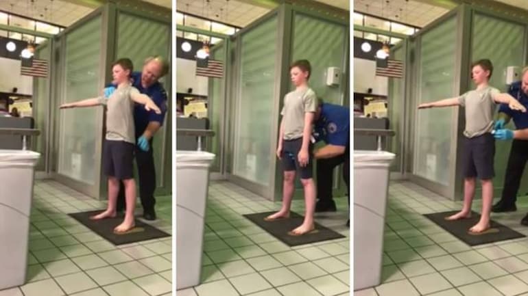 Treated like dogs: Watch airport security check little boy's private parts,  traumatise mother - FYI News Treated like dogs: Watch airport security check little boy's private parts,  traumatise mother - FYI News