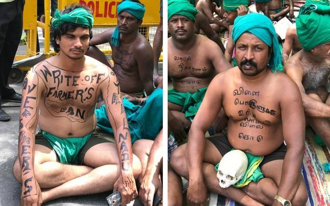 Delhi Protesting Tamil Nadu Farmers Up The Ante Cut Mangalsutras India Today