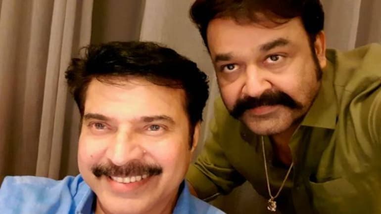 SEE PIC Mohanlal shares a selfie with Mammootty  Movies News