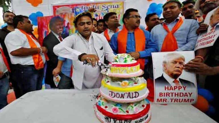 Hindu Sena Celebrating Saviour Of Humanity Donald Trump S Birthday Today Fyi News