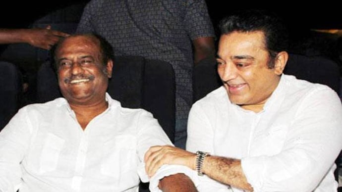 Rajinikanth and Kamal Haasan. File Photo.