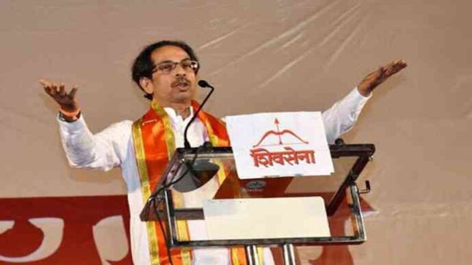 Uddhav Thackeray at the annual Shiv Sena Dussehra rally (Photo: Twitter/Shiv Sena)