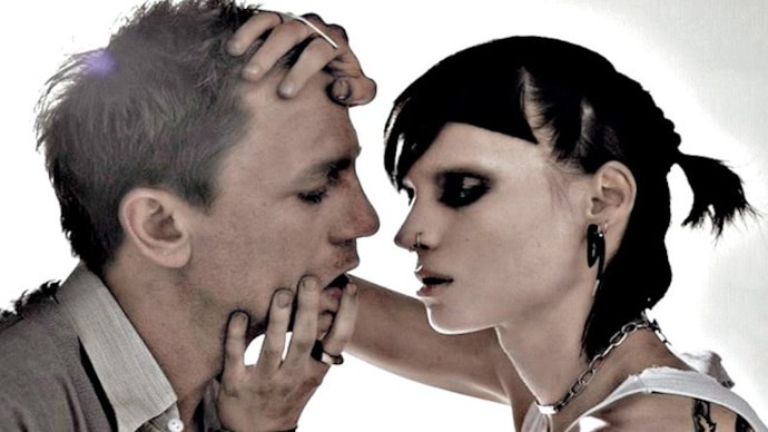 Daniel Craig and Rooney Mara in the US version of The Girl with the Dragon Tattoo (2011)